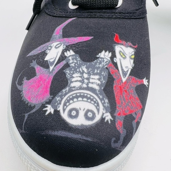 DISNEY THE NIGHTMARE BEFORE CHRISTMAS BLACK SNEAKERS SIZE 8 - Picture 12 of 16